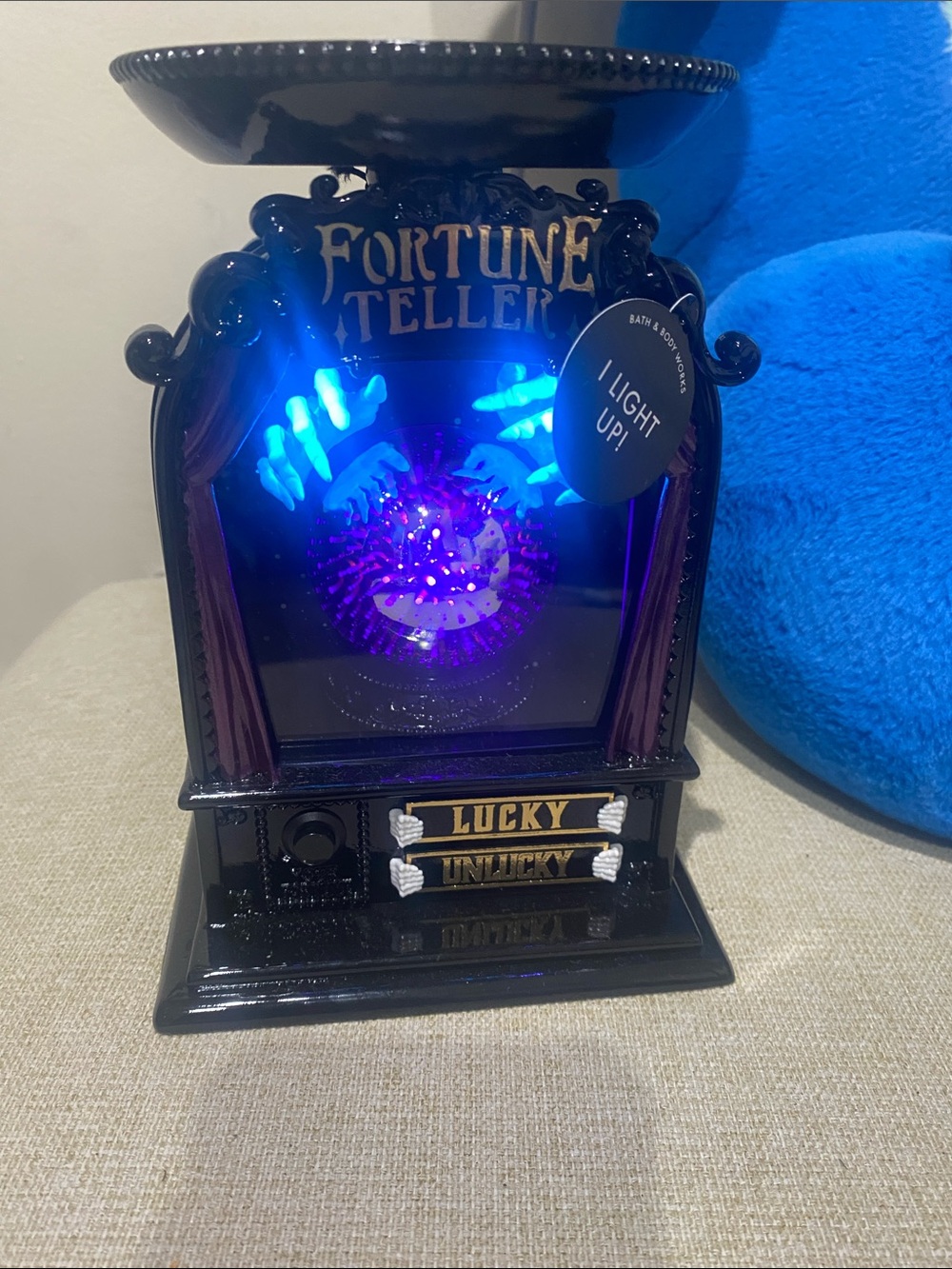 Fortune Teller Light-Up candle holder Decor - Black